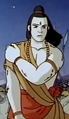 Rama wounded by Kumbakharna